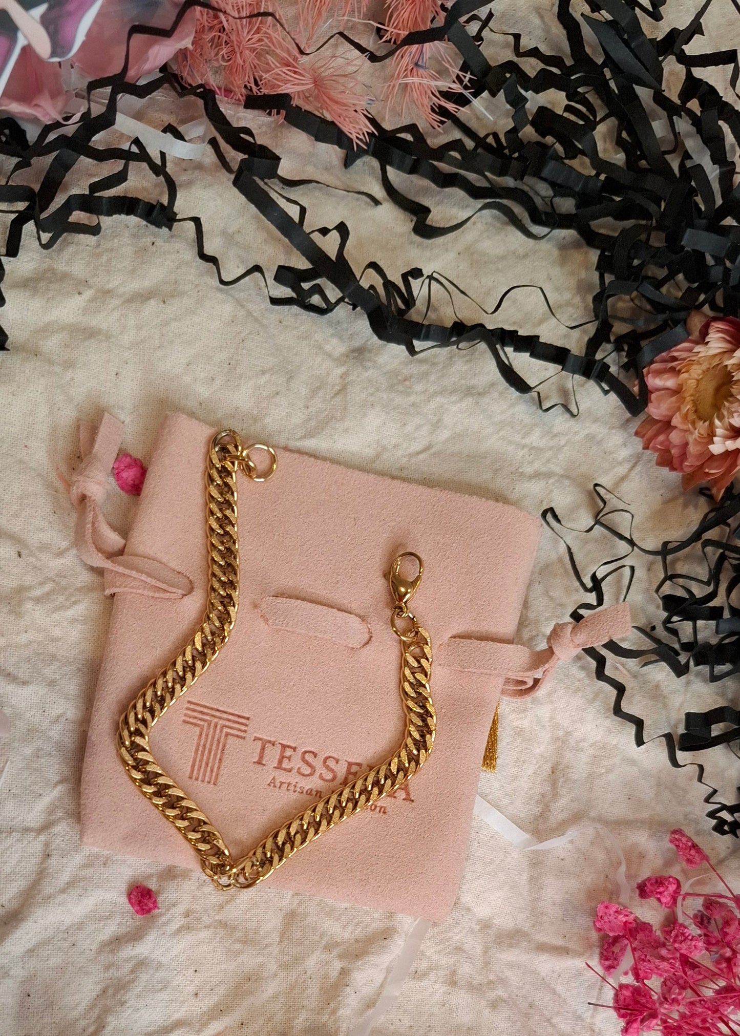 Gold Power Chain Bracelet