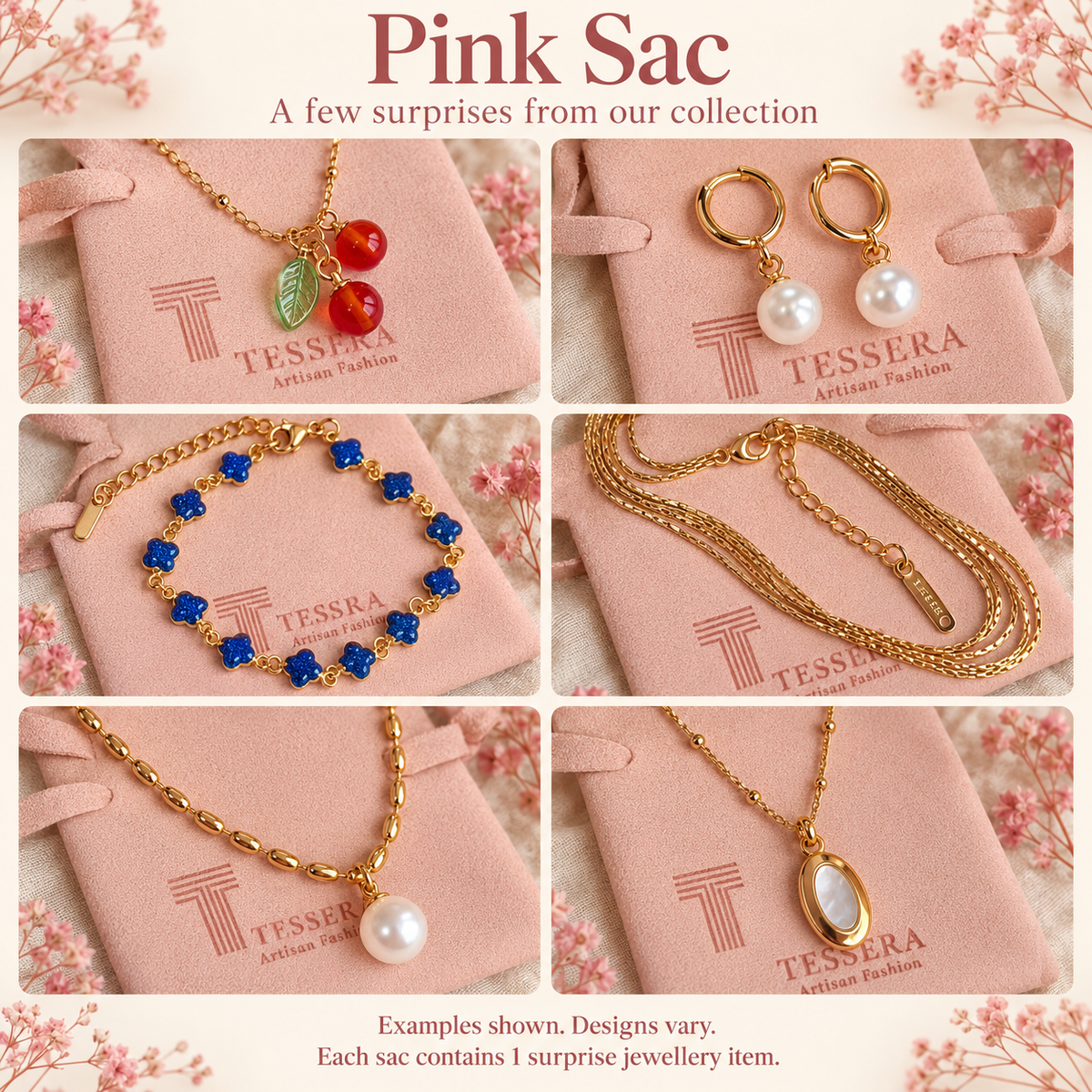 Pink Sac - Surprise Jewellery