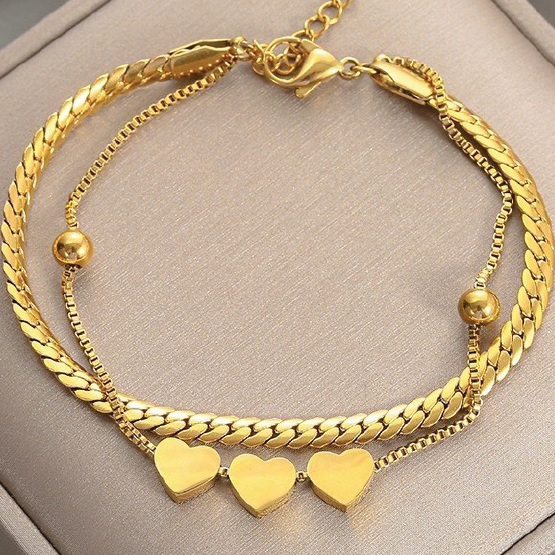 Tri Heart Bracelet